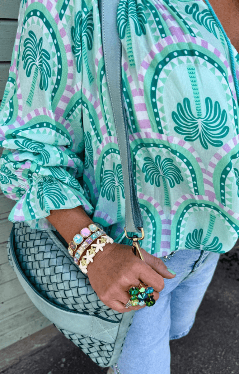 SUSANNE BLOUSE PALM GREEN
