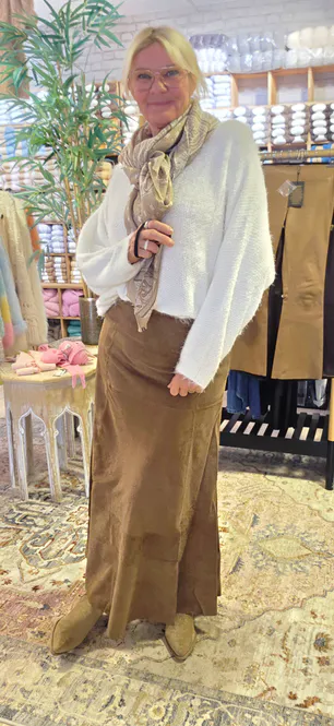 Hovedbilde NAOMI SUEDE LONG SKIRT 