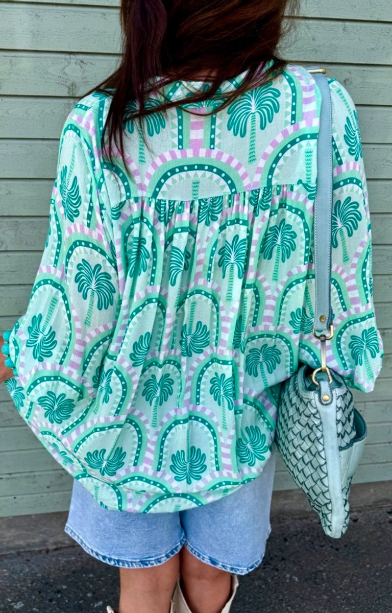 SUSANNE BLOUSE PALM GREEN
