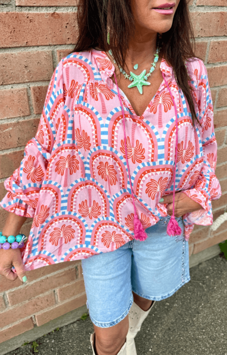 SUSANNE BLOUSE PALM PINK